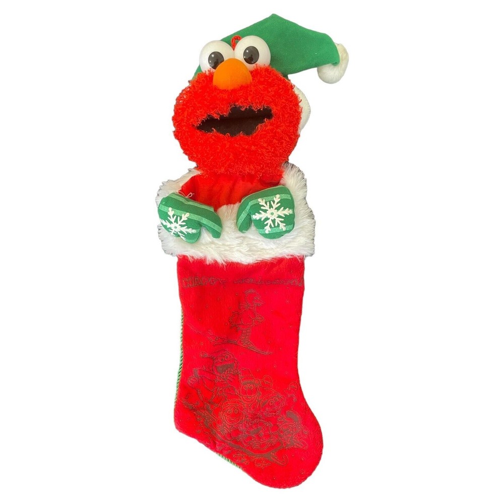 Sesame Street Elmo Christmas Stocking 22 Inch 2011 Kurt Adler Fresh Clean